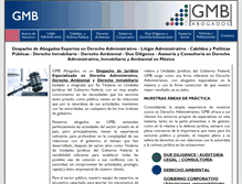 Tablet Screenshot of gmbabogados.com.mx